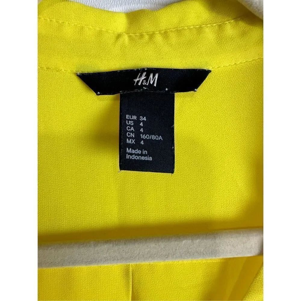 Yellow H&M button up blouse - Picture 2 of 8